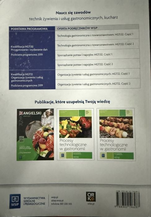 Książka wyposażenie i zasady bezpieczeństwa w gastronomi