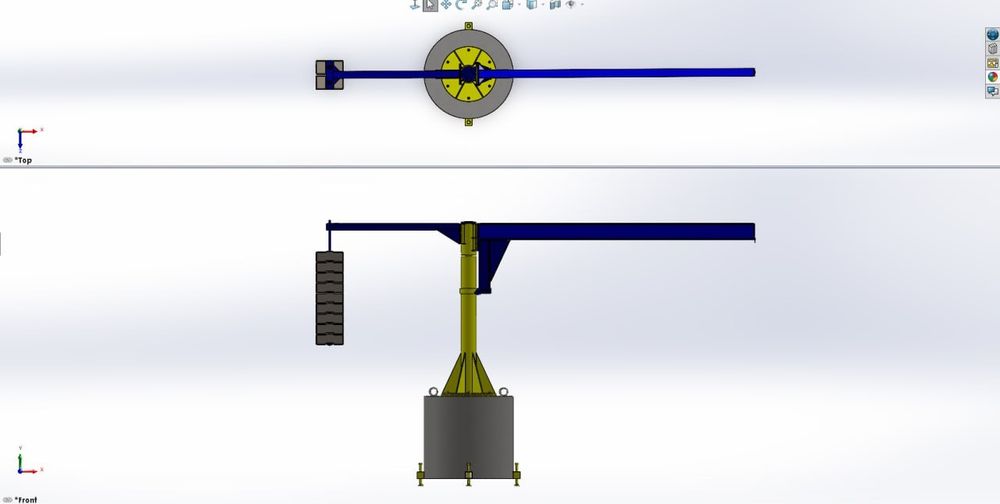 Кран консольно поворотный 1-2т