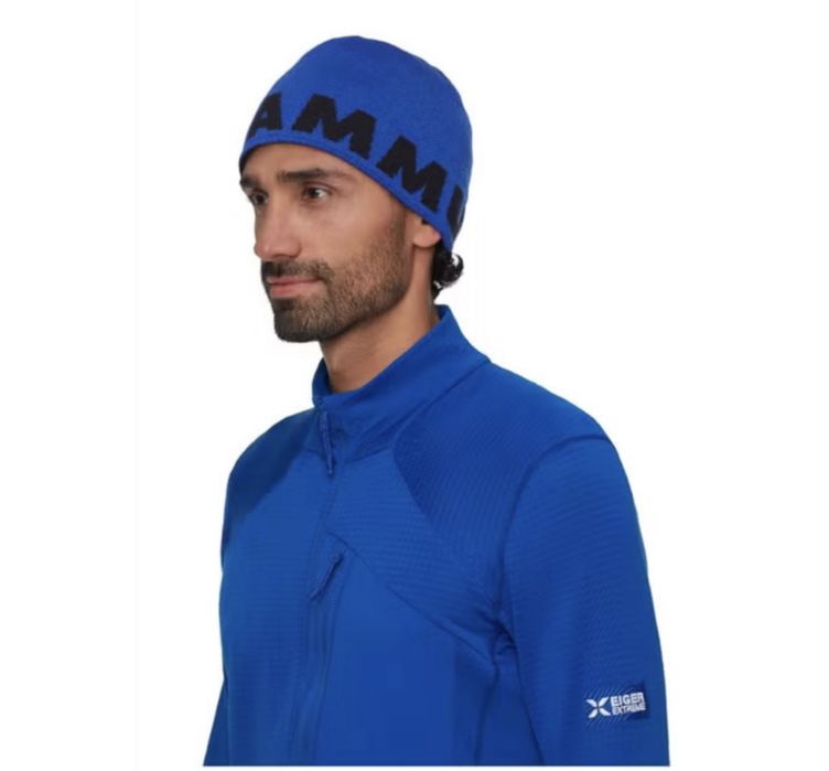 CZAPKA MAMMUT logo-eiger blue- black