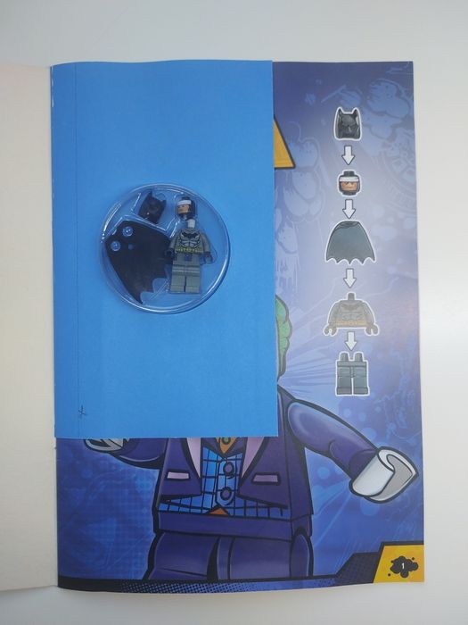 Lego DC Comics Super Heroes książka "Wejście mrocznego rycerza" z minifigurką Batman sh151