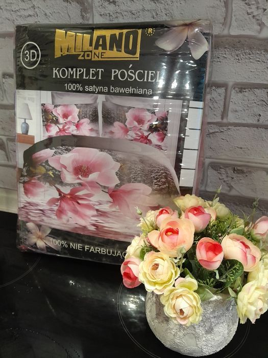 Комплект постільної білизни постельное белье евро сатин Milano