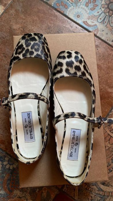 Трендові леопардові балетки, 37 розмір