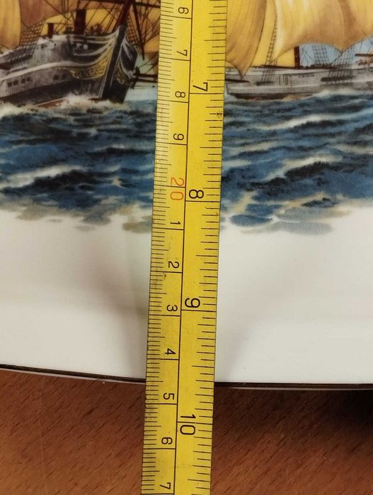 Travessa Porcelana Cenário Naval / Marítimo