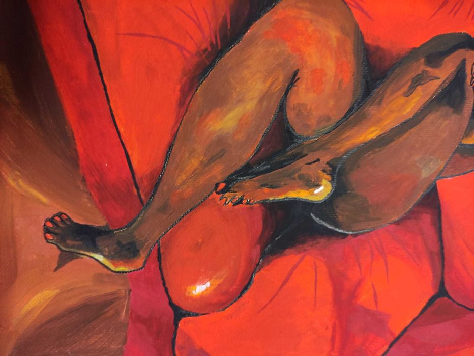 Quadro em Pintura a Óleo  '' Carta aberta para Deus'' – Obra Única