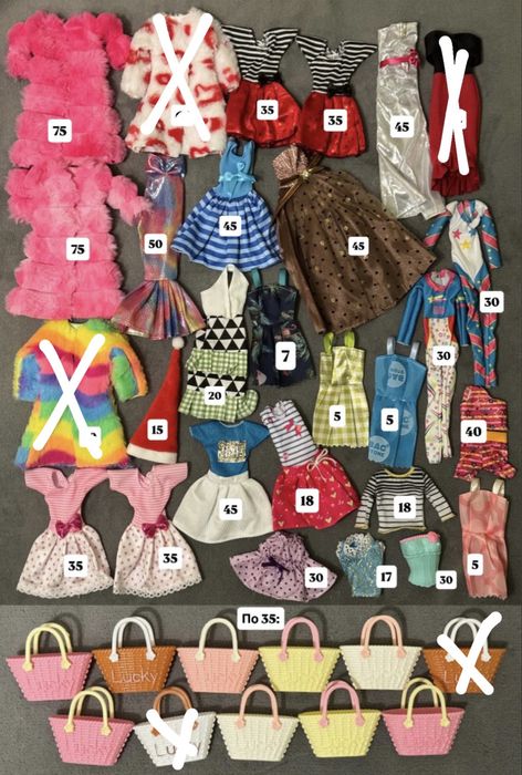 Одяг сукні костюми для ляльки Барбі і Кена