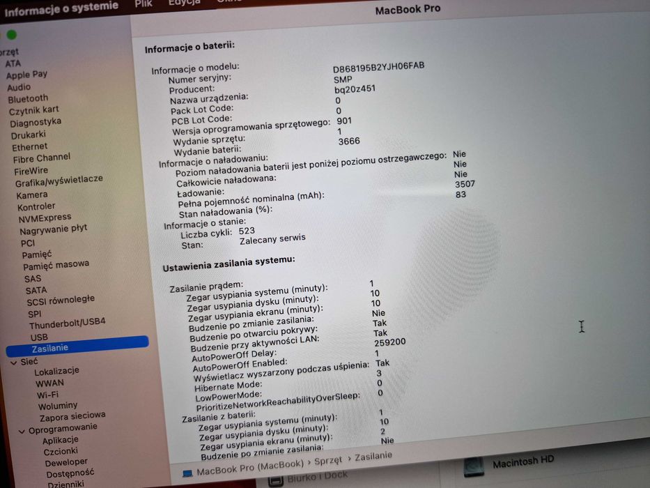 Macbook PRO 13 2017/ i5 2.30 GHZ/ 8GB/ 120GB/ czytaj uważnie opis