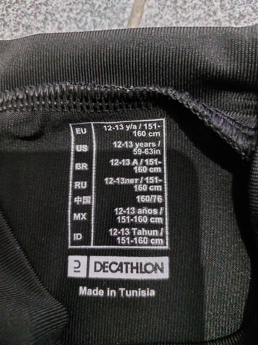 Camisola térmica mais calções pretos