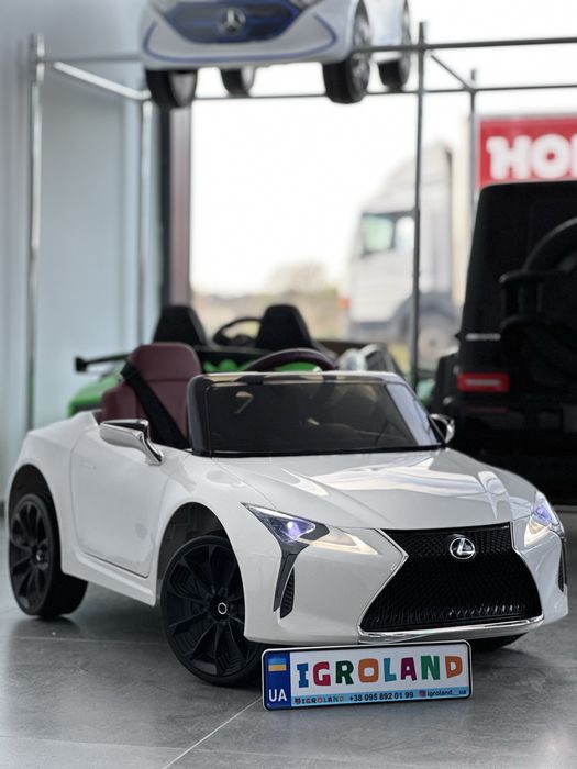 Дитячий електромобіль Lexus LC 500 12V (EVA колеса, пульт 2.4G, м’яке сидіння) Дитяче авто