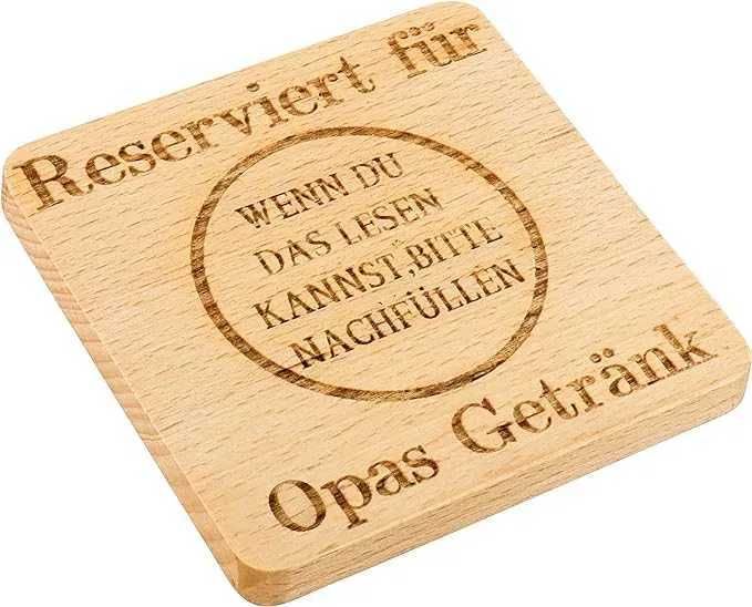 PODSTAWKA 2szt. drewniana pod kubek/szklankę NOWE a080