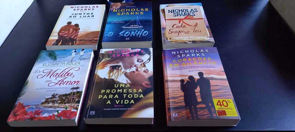 Livros Romance - Nicholas Sparks  e  Elisabeth Adler