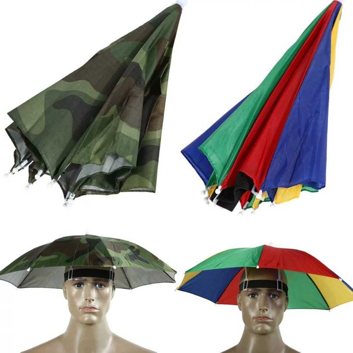 Parasol chroniący przed deszczem i słońcem.