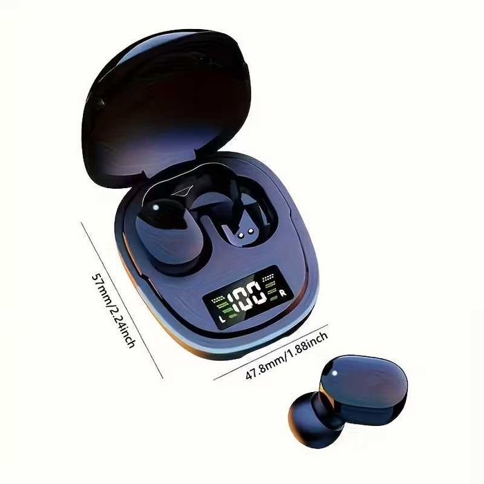 Fones de Ouvido Sem Fio com Display LED -novo