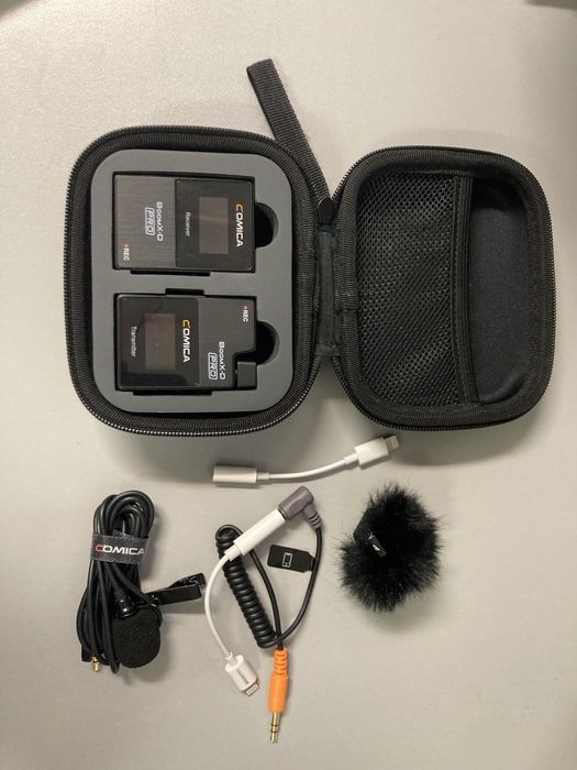 Microfone Lapela Sem Fio Comica BoomX-D Pro