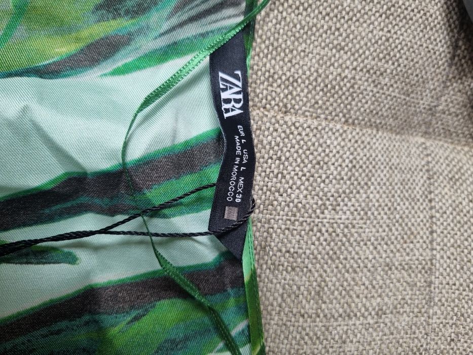 Koszula damska Zara zielona