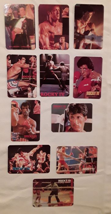 Calendários de bolso: Sylvester Stallone, Rambo, Rocky, Cobra, anos 80