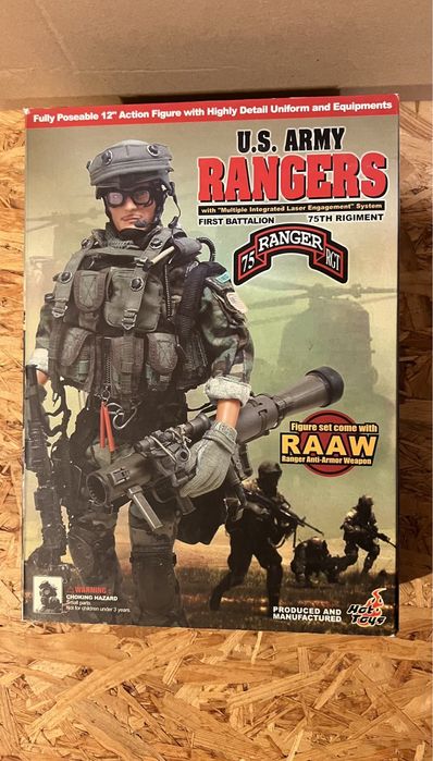 Army Ranger Hot Toys 75th Ranger Regiment Airborne Saw Gunner