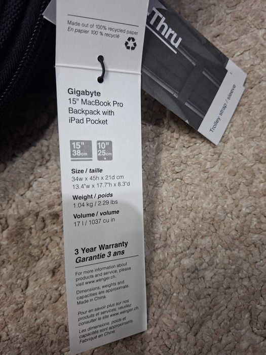 Plecak WENGER GIGABYTE 15" 600627