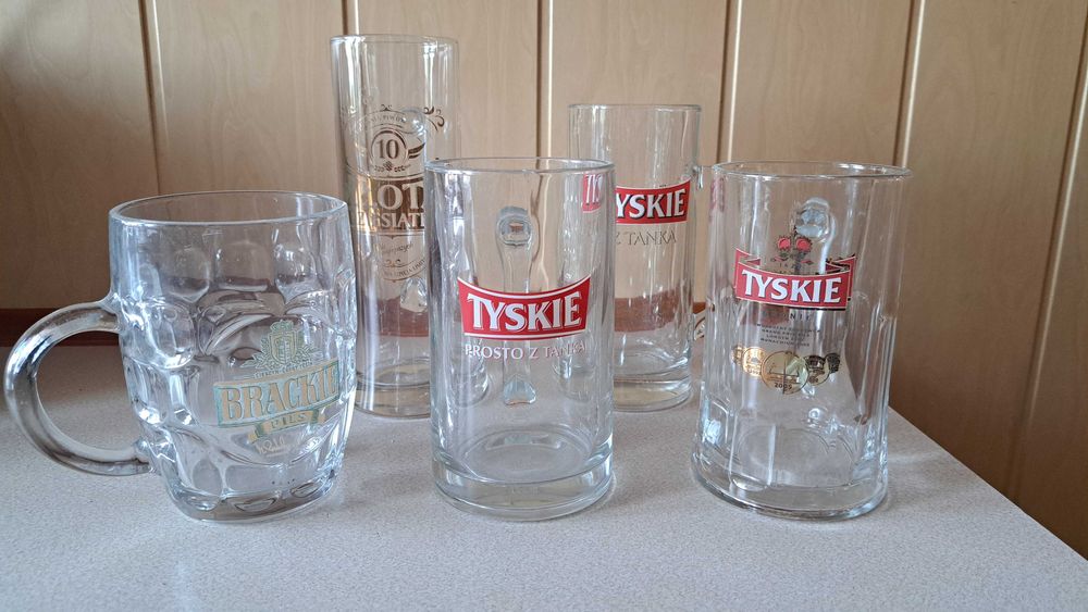 Kufle do piwa z grubego szkła 0,5 l