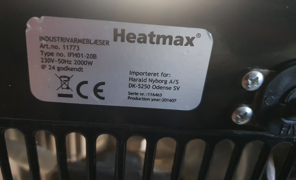 Sprzedam nagrzewnice heatmax 2KW