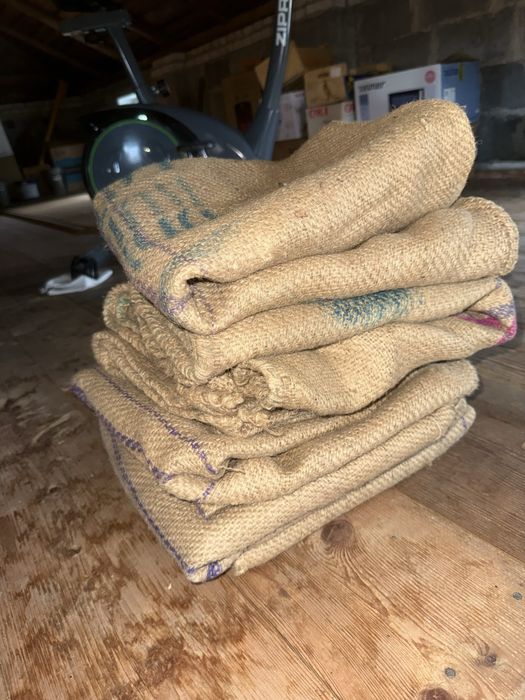 Worki jutowe XXL bardzo duże 6 sztuk