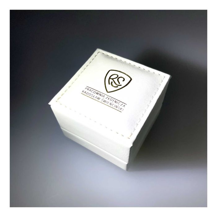 Złoty Pierścionek pr.585 14k brylant 0.10ct RS0120