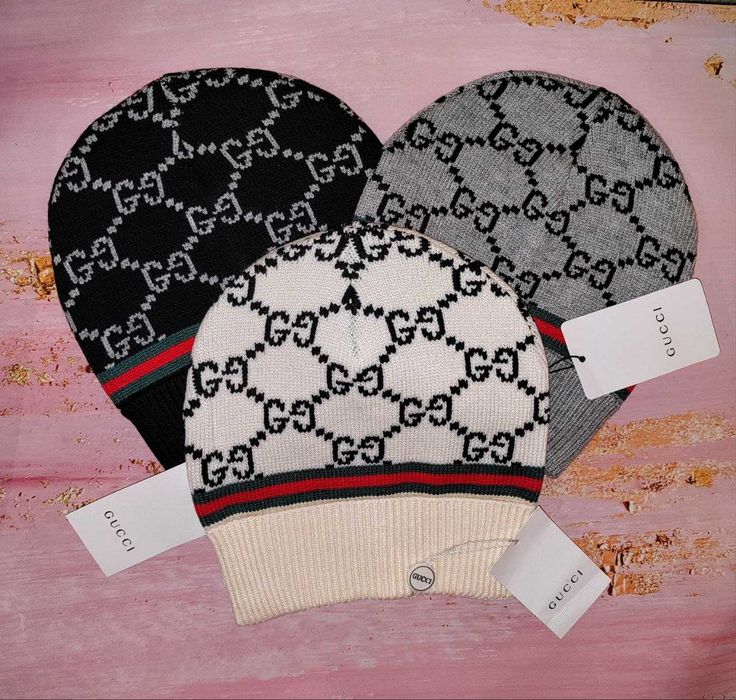 Шапочки "Gucci" - тёплые и стильные