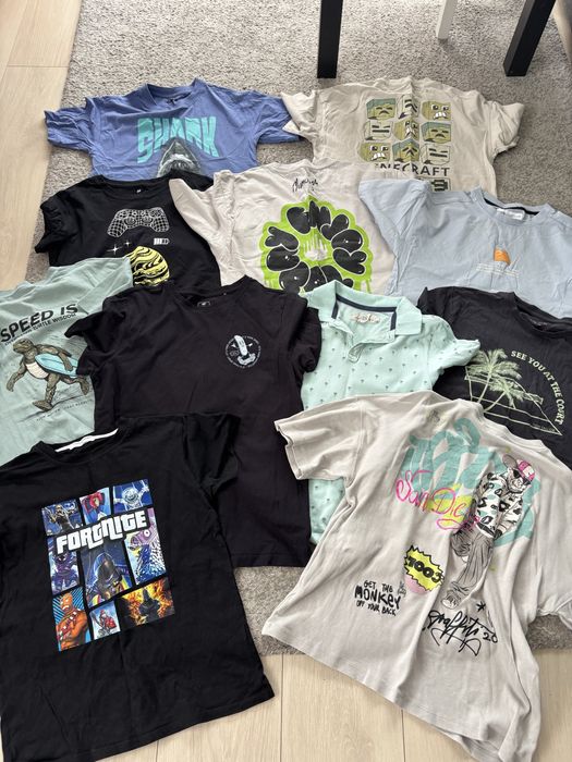 Mega paka 146 dla chłopca t-shirty bluzy spodenki