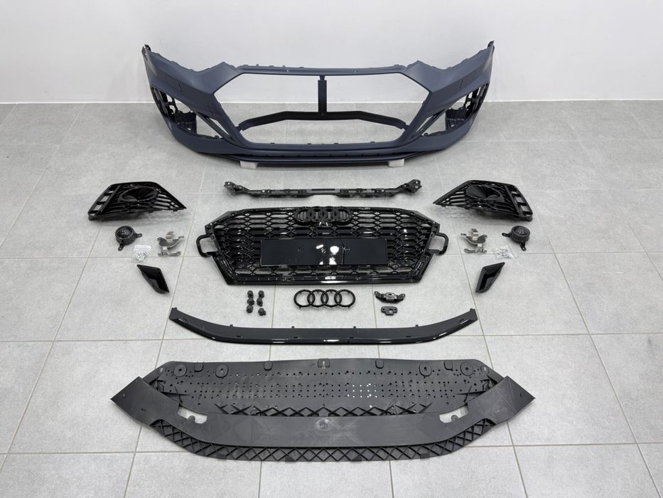 Бампер для Audi A5 2020+ передній у стилі RS5 комплектний, рест