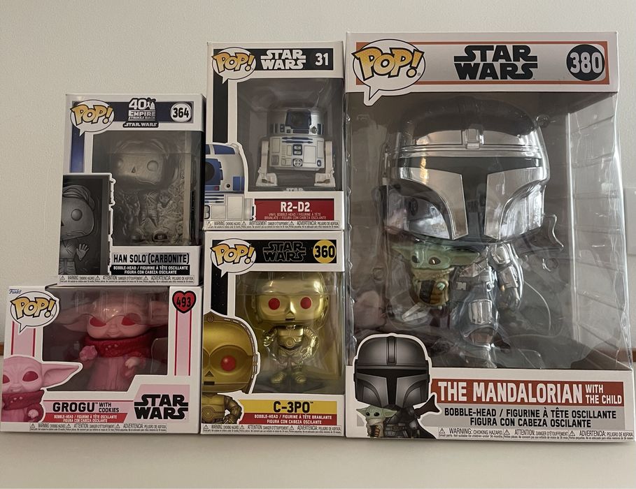 Coleção Funko pop’s Marvel/Star Wars/Música/Filmes/Séries/Jogos