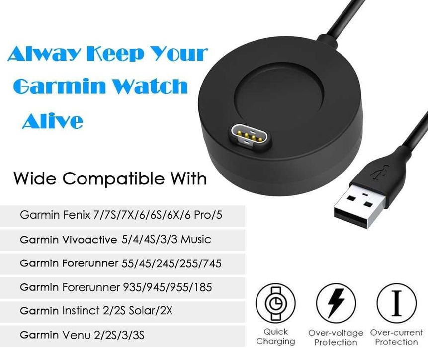 Kabel KIMILAR do Garmin Fenix Forerunner Vivoactive 100 cm USB