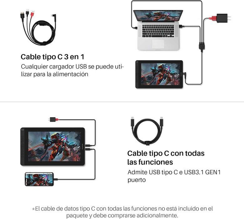 Ecra de Desenho - Tablet Gráfica Huion Kamvas 13