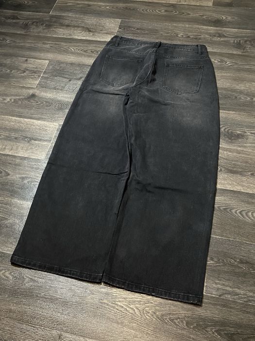 BLACK Baggy jeans | Широкі джинси штани чорні sk8 opium y2k rap реп