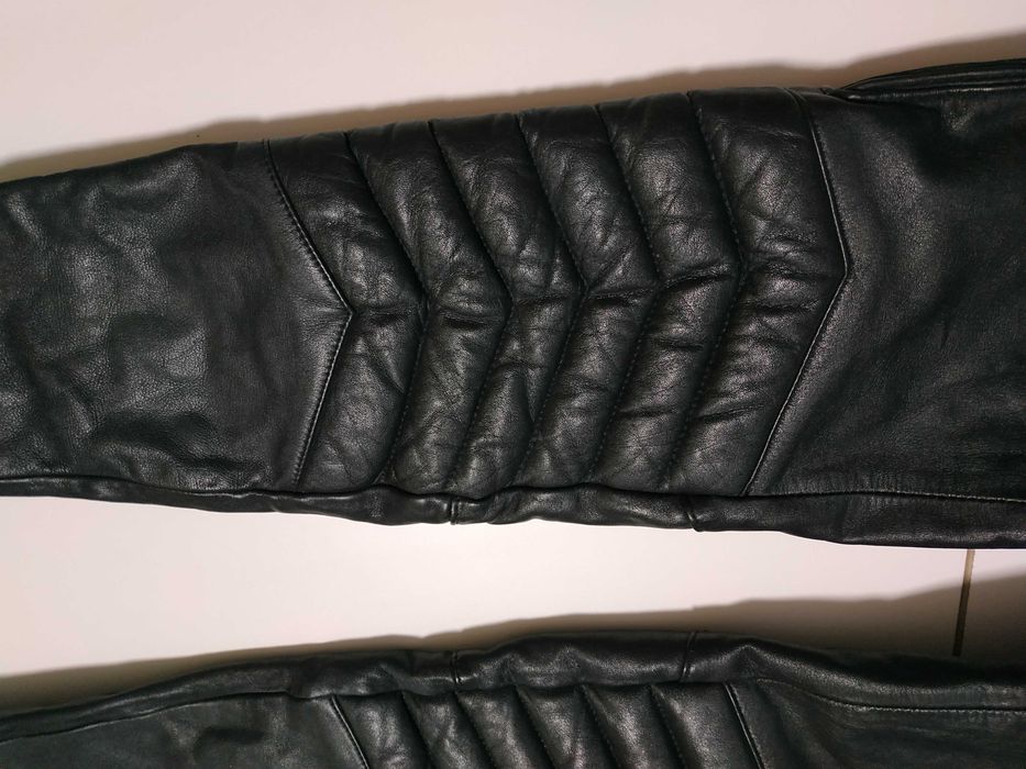 Женские кожаные мотоштаны, р. М, рост 166