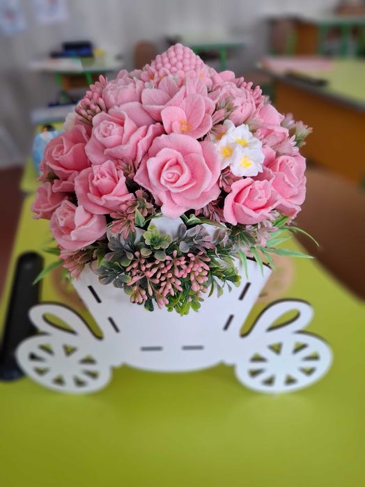 Букет квітів з мила, подарунок