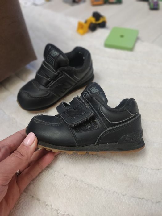 Дитячі шкіряні кросівки new balance 574 25(14.5) оригінал