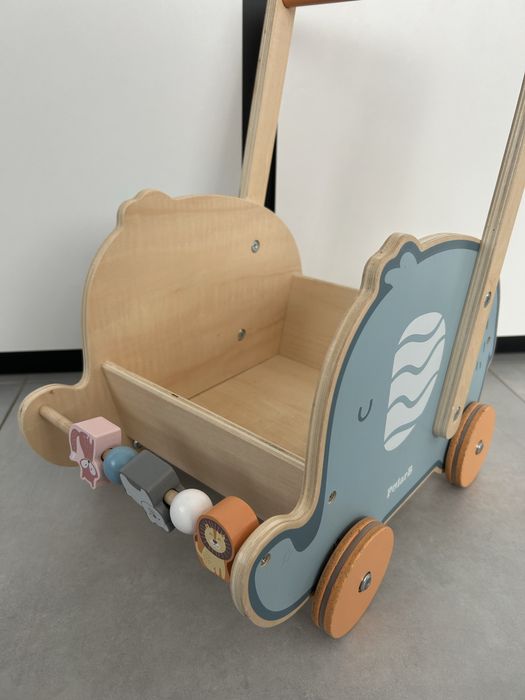 Viga PolarB drewniany pchacz chodzik 2w1 słonik