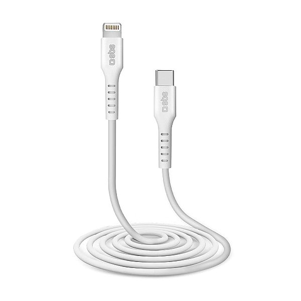 Kabel SBS TECABLELIGTC2W USB-C - Lightning 2 m - biały