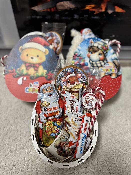 Новорічний подарунок Kinder дитині | Миколай | Різдво Шоколадний набір