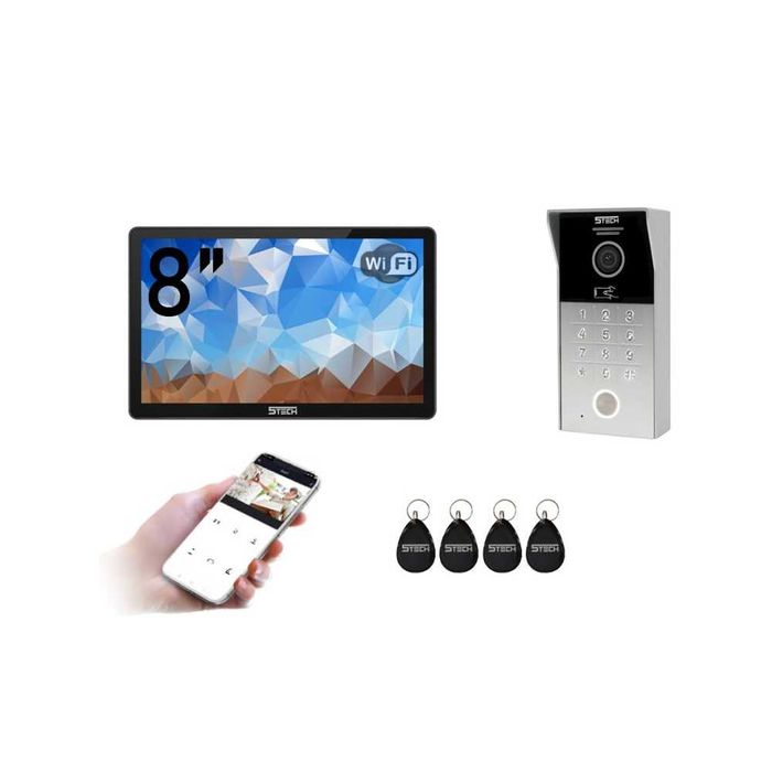 Wideodomofon 8" VERUS One PLUS(B) - 84225 - WiFi FHD