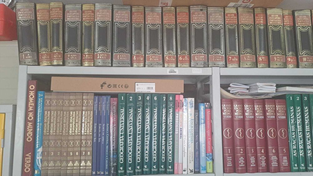 Enciclopédias e Livros Variados - Lote de 140 livros aprox.