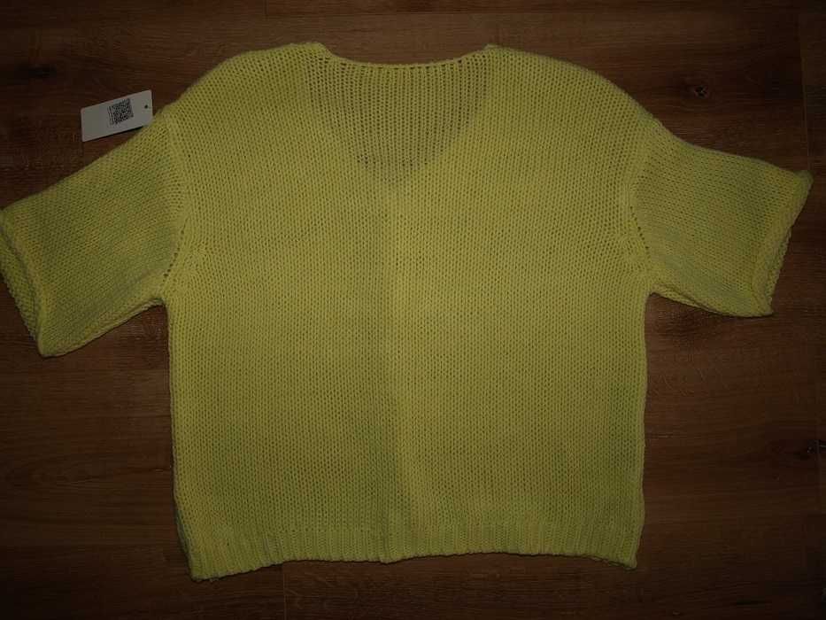 Sweterek nowy M/L/XL żółty
