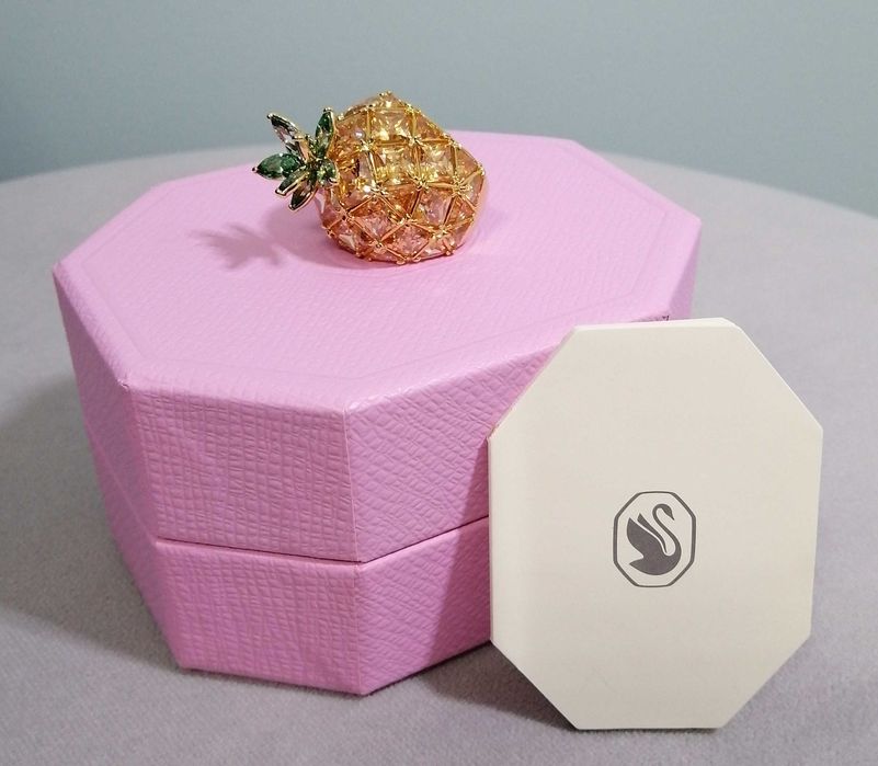 Swarovski Idyllia pierścionek koktajlowy ananas rozmiar 50-52