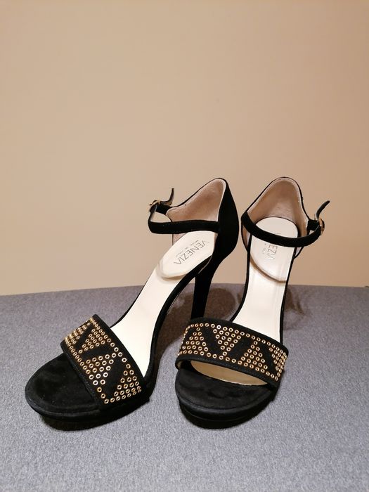 Buty skóra szpilki sandały Venezia 38