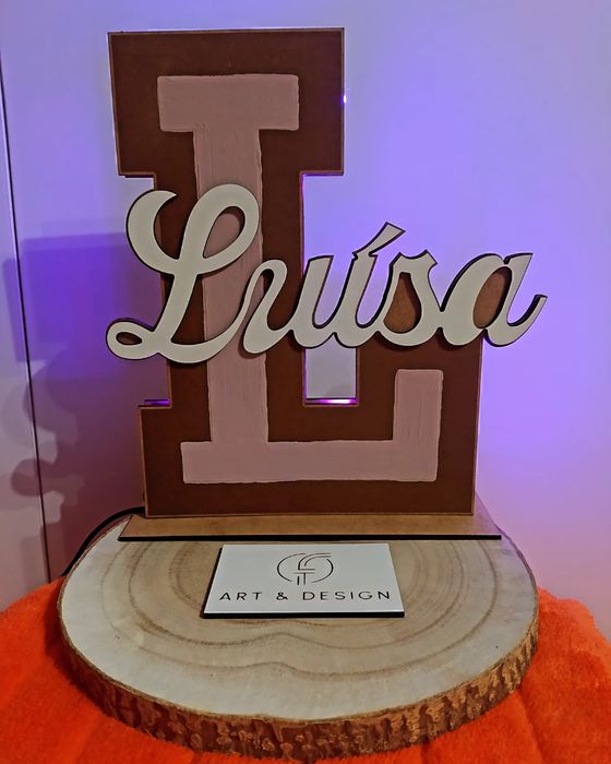 LED com nome PERSONALIZÁVEL