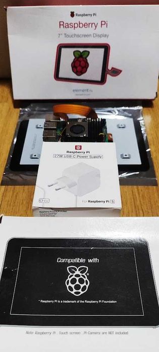 Raspberry Pi 5 8GB com Ecrã Touch 7 Polegadas