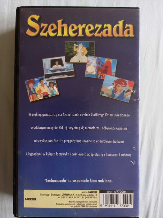 Bajki dwie kasety Video VHS: Barbie Magia Pegaza + Szeherezada