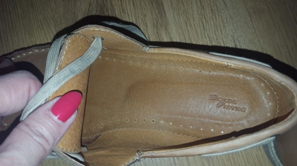 Mokasyny buty nowe skórzane rozm 40 lub nawet 39