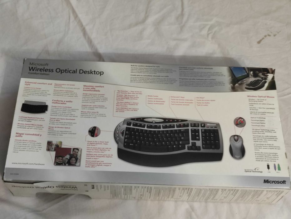 Teclado e Rato  Microsoft Wireless Optical Desktop como novo na caixa