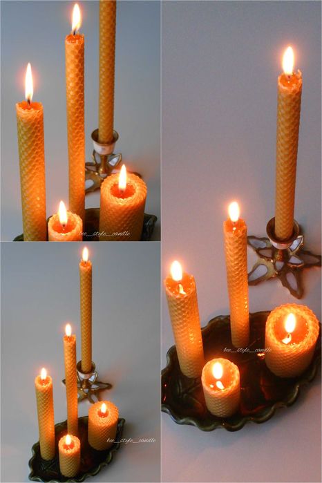 Набір свічок, натуральні свічки, свічки воскові, свічки для тортика