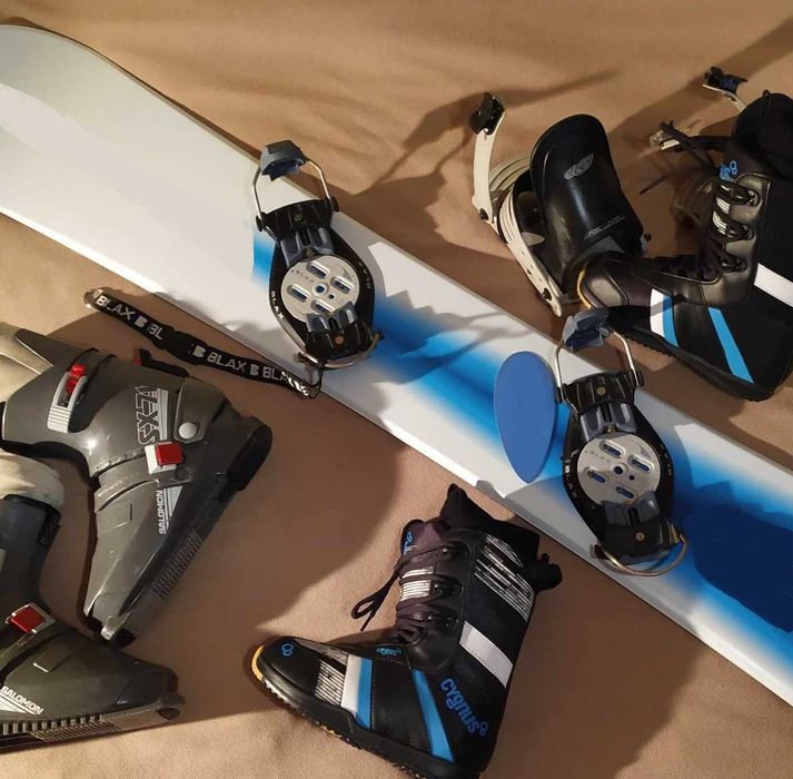 Wiązania wpinane Blax kolor czarny Snowboard
